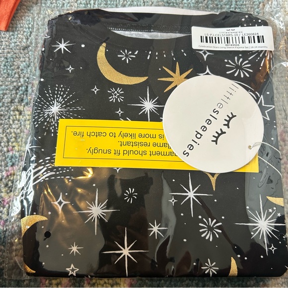 Little Sleepies Celebration stars long sleeve pajama set 18-24 months - Picture 1 of 2